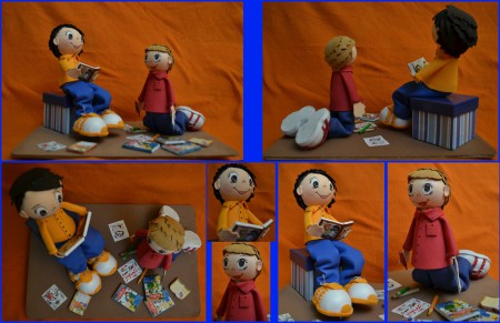 Fofuchos niños pintando